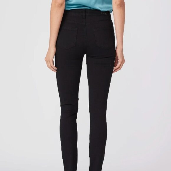 PAIGE Margot Ultra Skinny Jeans Shadow Black Women's Size 24 - Picture 4 of 13